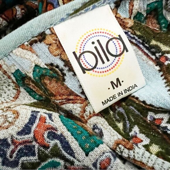 Bila boho paisley floral gauze swing top - Picture 2 of 5